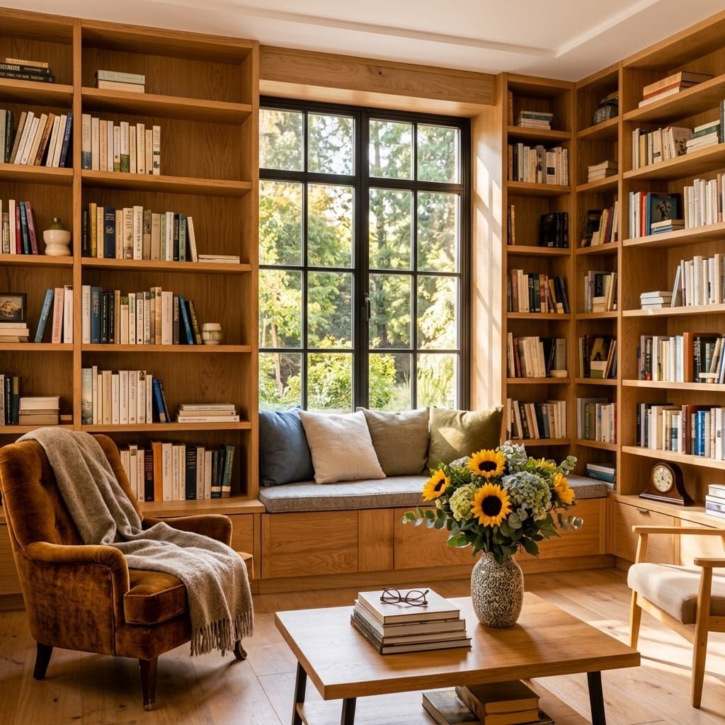 Bibliothèque et banquette, Chartrons